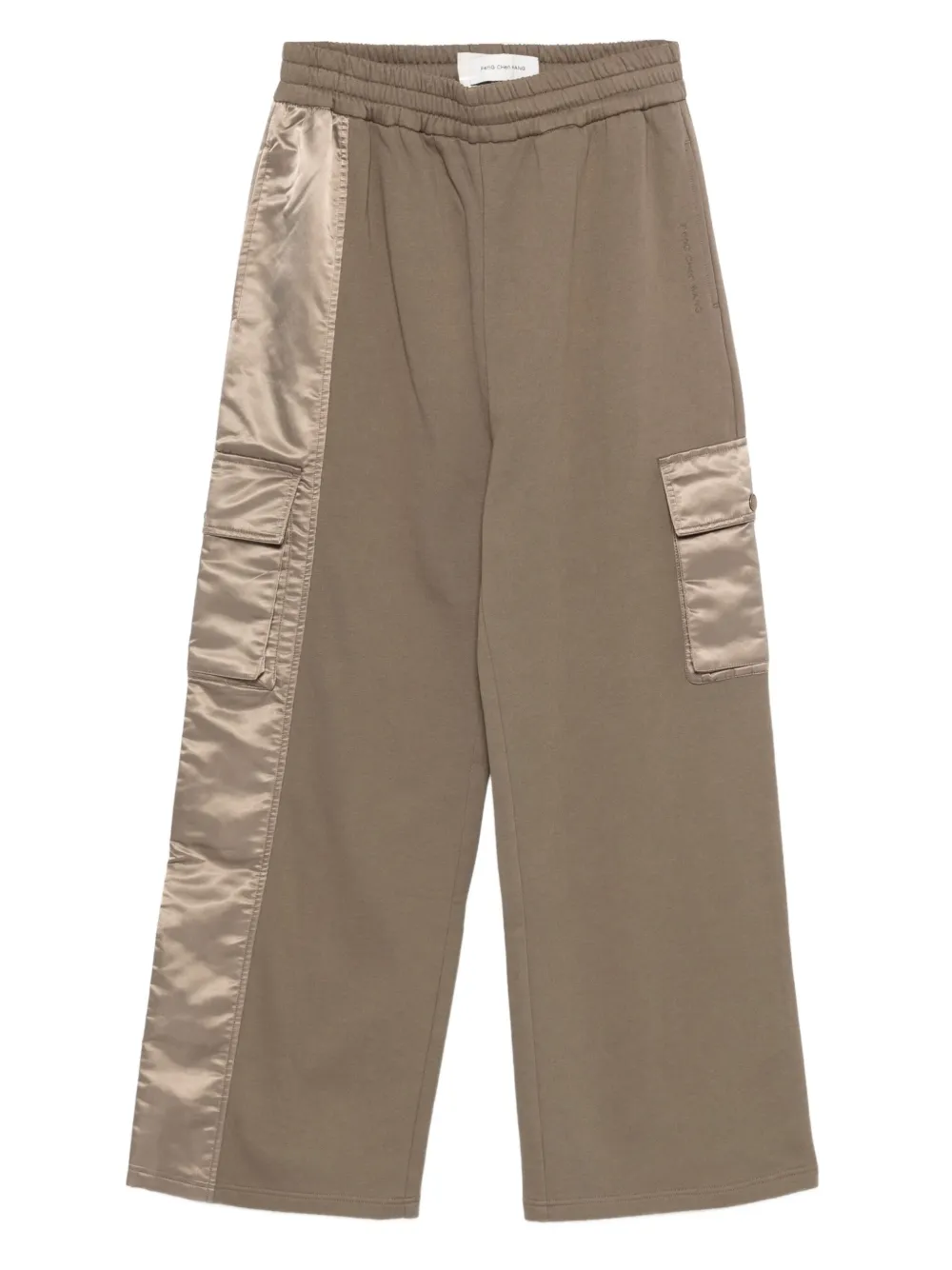 Feng Chen Wang Satin-panel Cargo Pants In Neutral