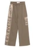 Feng Chen Wang satin-panel cargo pants - Neutrals