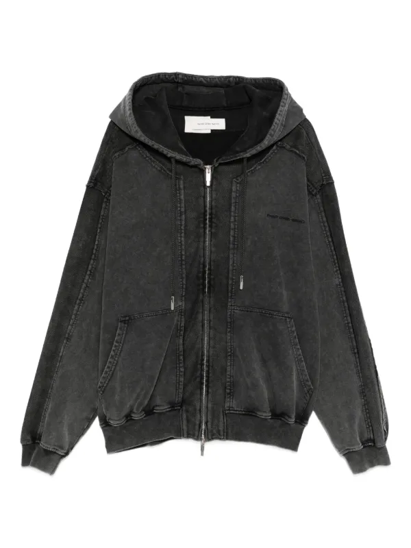 FengChenWang フーデッドジャケット Feng Chen Wang Hooded zip-up Jacket | グレー | FARFETCH JP