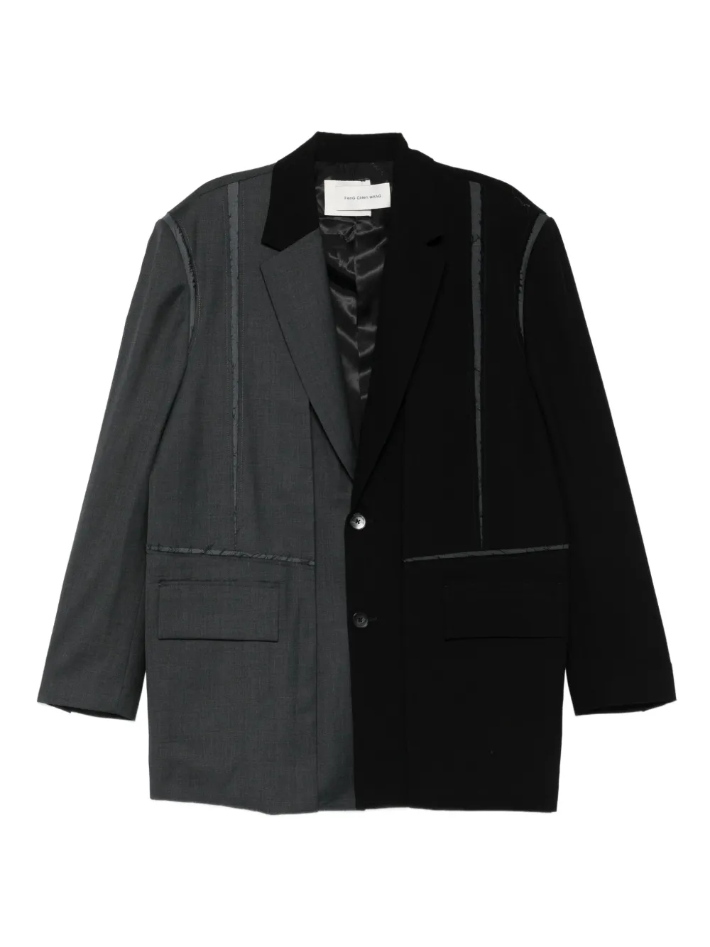 Feng Chen Wang panelled blazer | negro | Image 1
