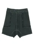 69 BY ISAAC SELLAM elasticated-waistband drop-crotch shorts - Green