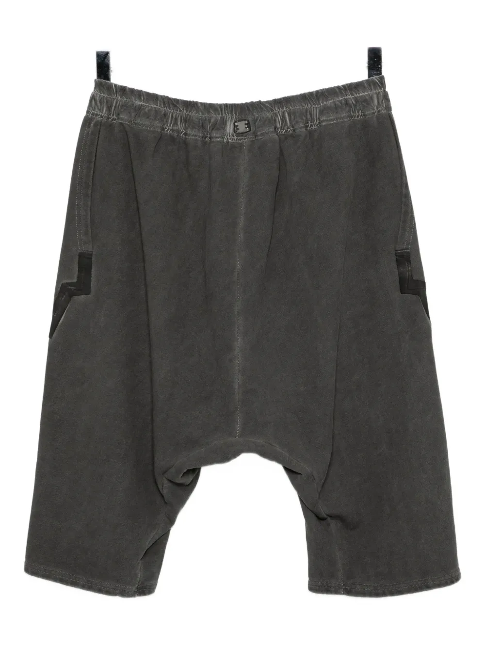69 By Isaac Sellam Cold Dye Cotton Shorts In Gray