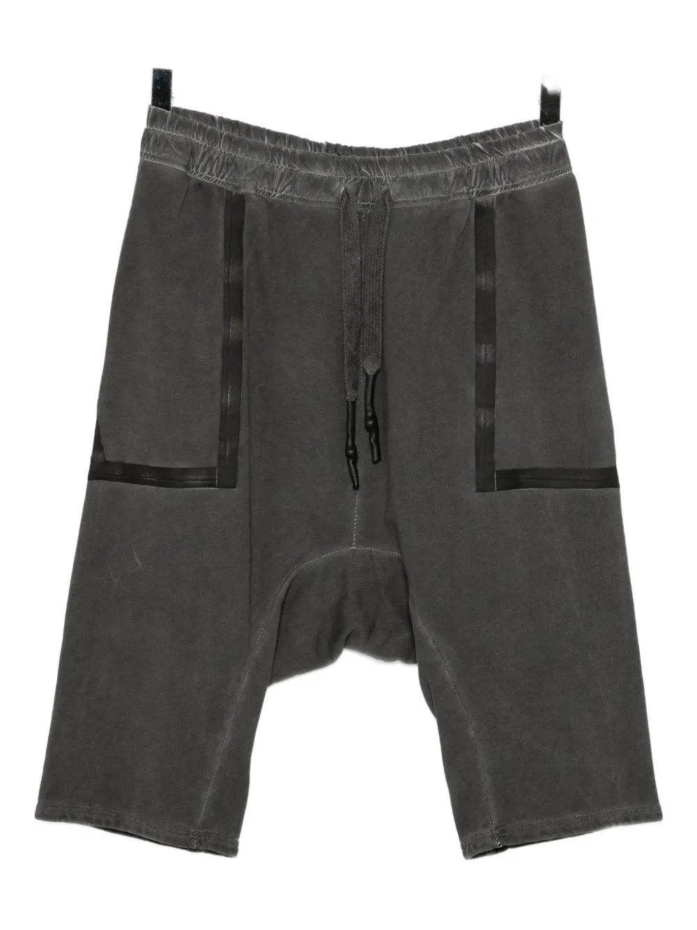 69 By Isaac Sellam Cold Dye Cotton Shorts In Gray