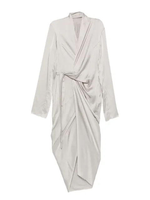 Rick Owens draped wrap midi dress