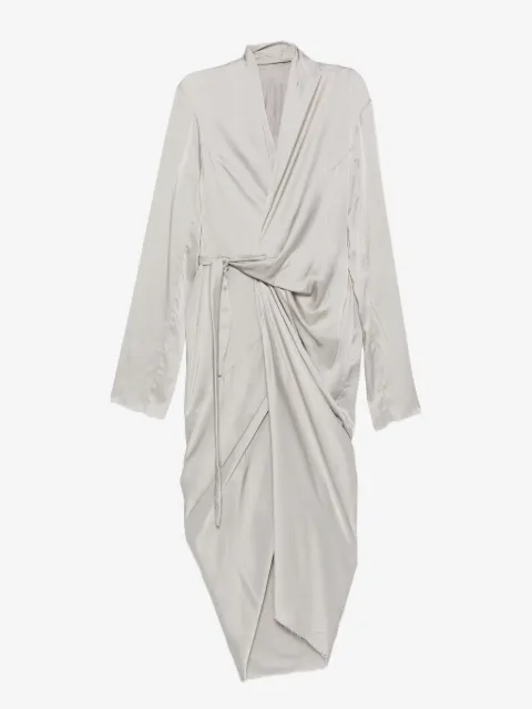 Rick Owens draped wrap midi dress