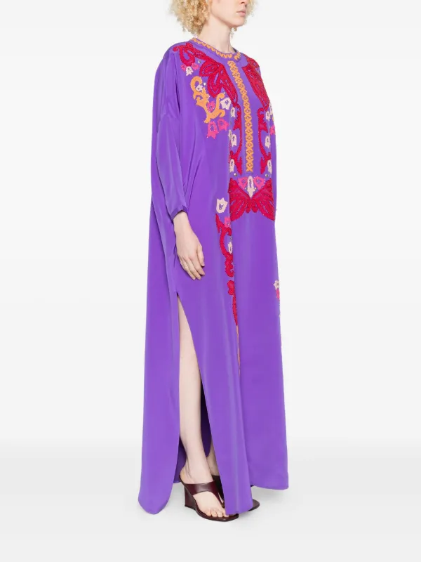 Emilio Pucci Silk Maxi Dress - Purple