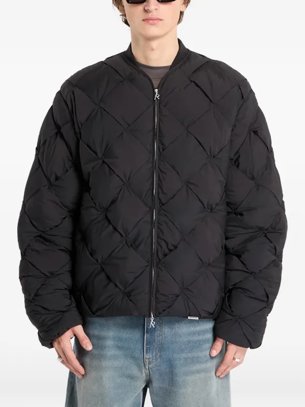 Represent キルティング ボンバージャケット | ブラック | FARFETCH JP