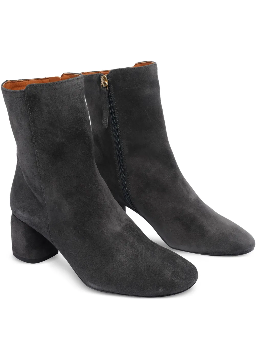 ANGEL ALARCON 60mm suede boots Grey