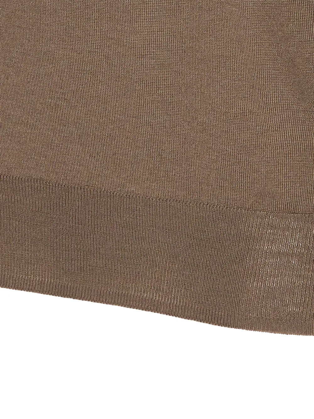  Hosio Long-sleeve Crew-neck Sweater - Brown 