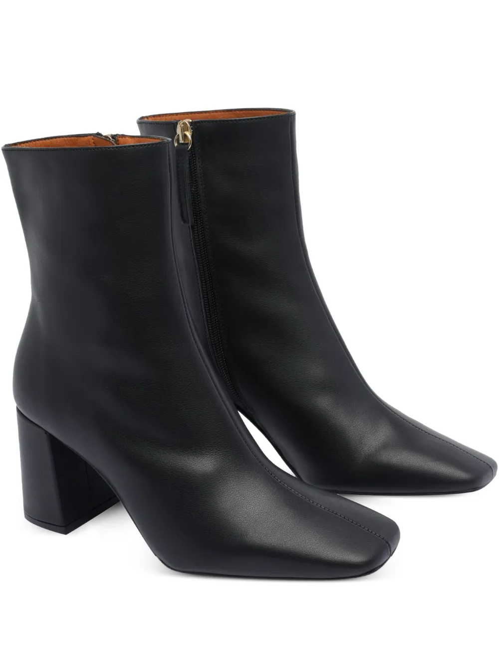 ANGEL ALARCON 75mm square-toe boots Black