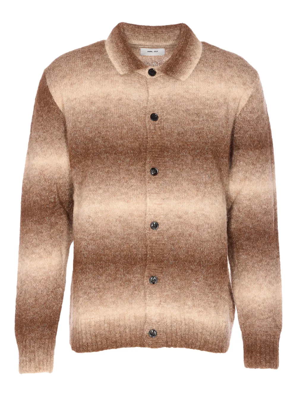 NN07 ombré-stripe cardigan | Brown | Image 1