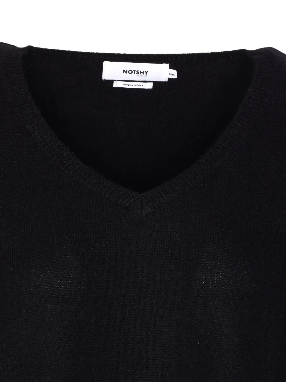Not Shy V-neck Cashmere Sweater In Black