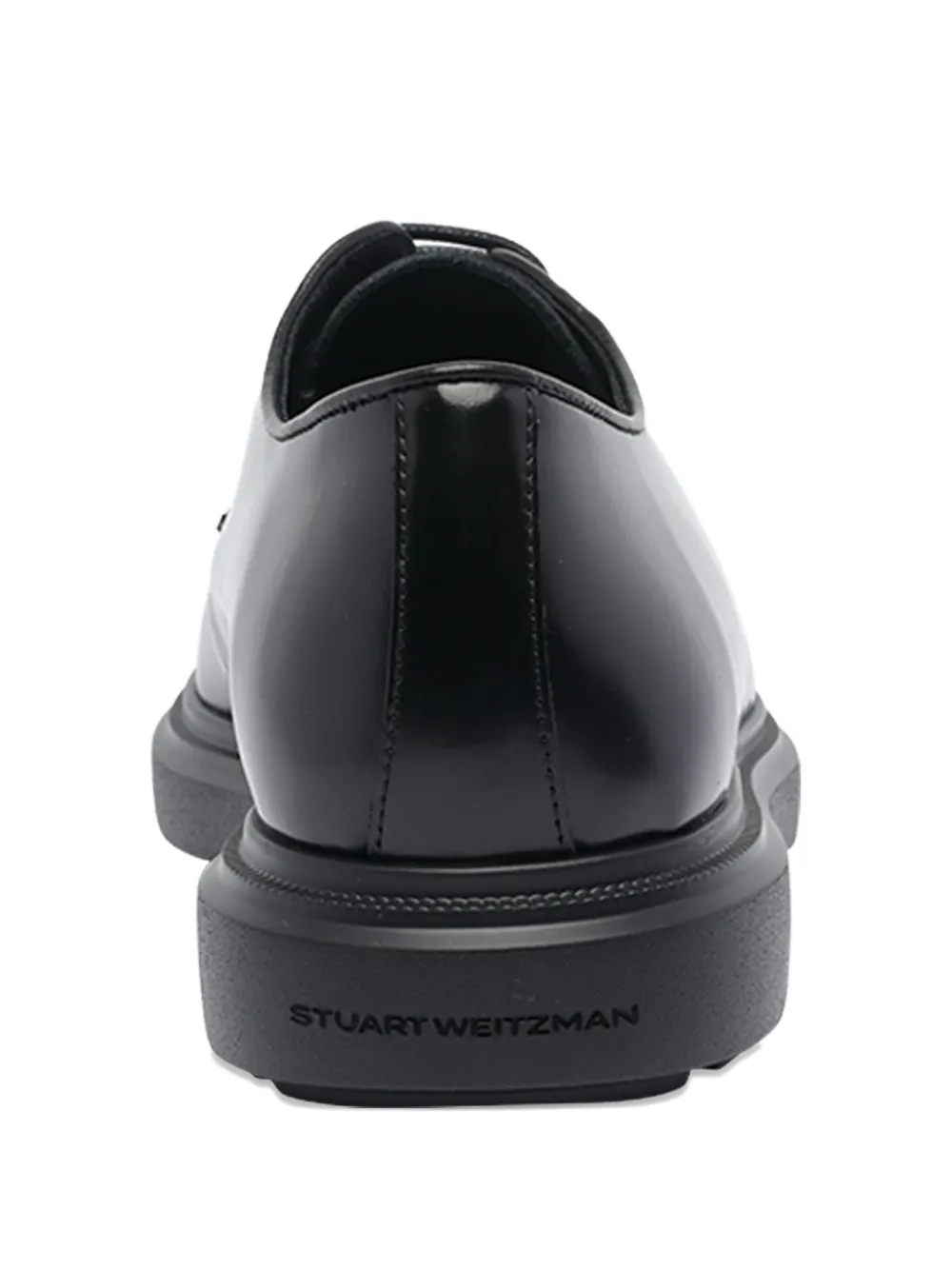 Stuart Weitzman Round-toe Lace-up Shoes In Black