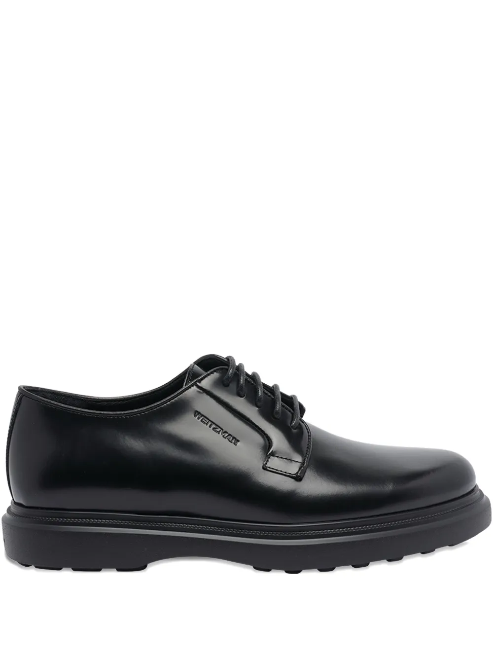 Stuart Weitzman Round-toe Lace-up Shoes In Black