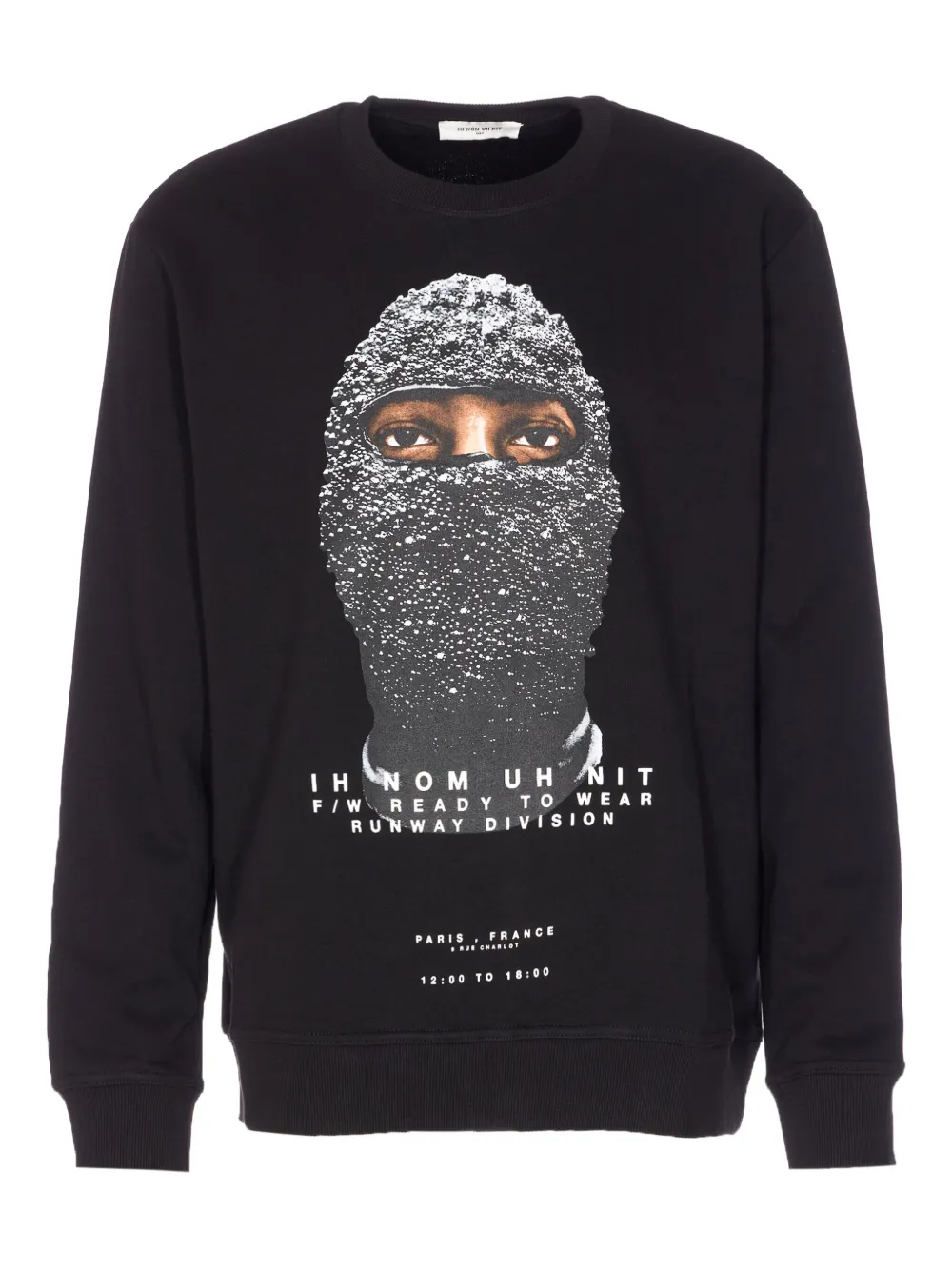 Ih Nom Uh Nit Mask-print Sweatshirt In Black