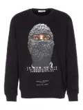 Ih Nom Uh Nit mask-print sweatshirt - Black