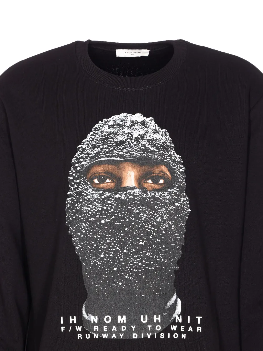 Ih Nom Uh Nit Mask-print Sweatshirt In Black