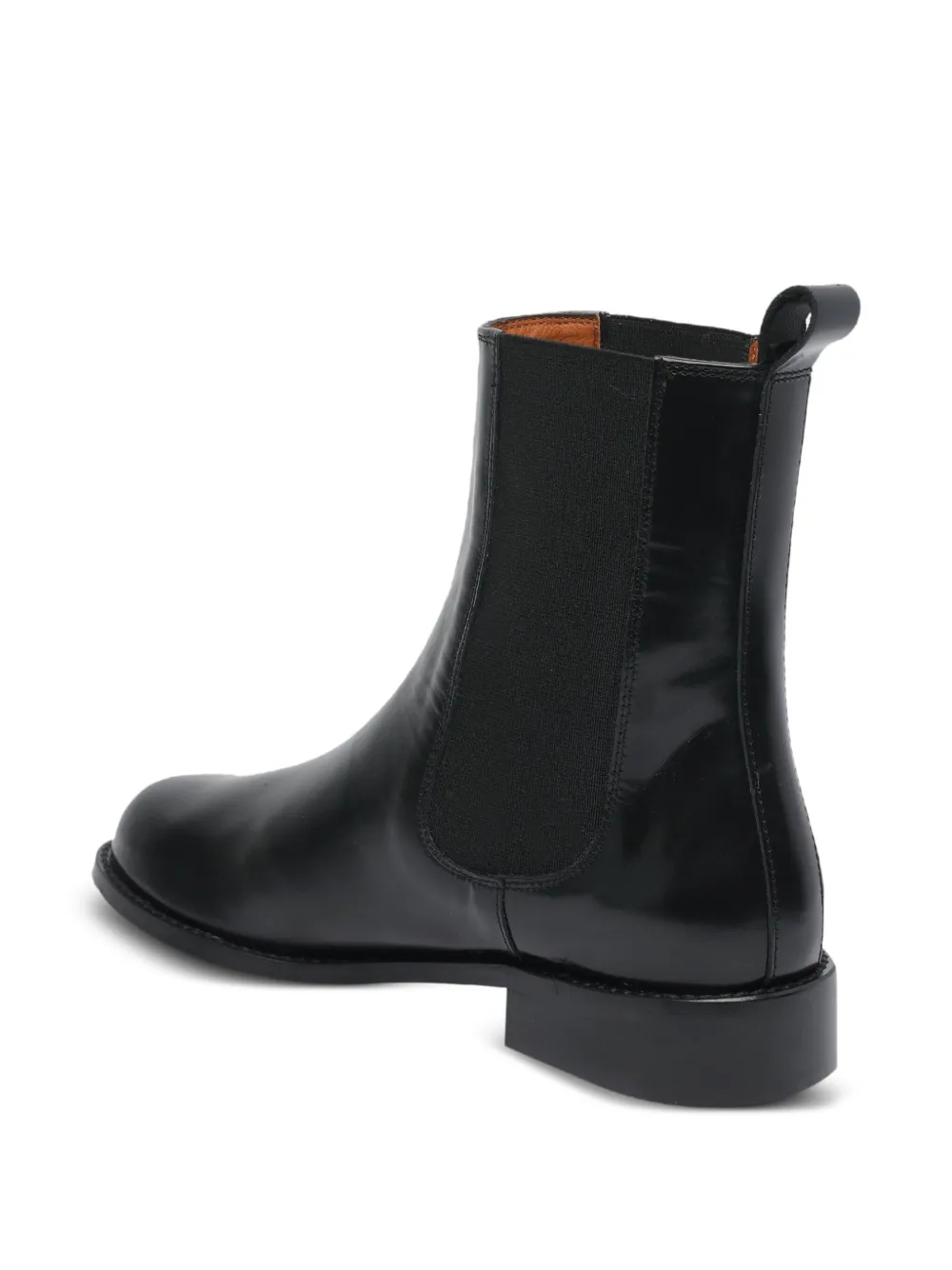 ANGEL ALARCON Leren Chelsea laarzen Zwart