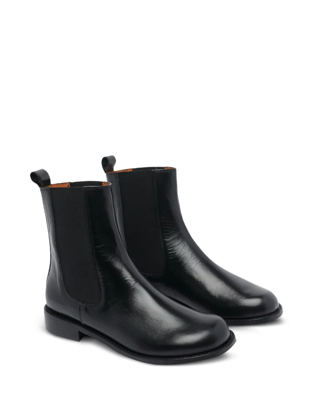 ANGEL ALARCON 30mm leather Chelsea boots Black