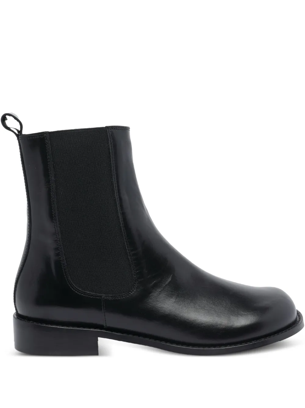 ANGEL ALARCON Leren Chelsea laarzen Zwart