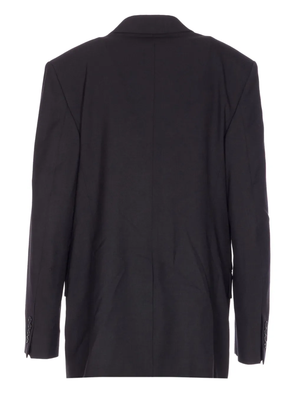Filippa K V-neck Jacket With Notched Lapels And Back Split In Black