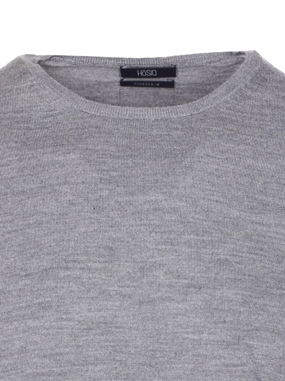 Hōsio Long-sleeve Crew-neck Sweater In Gray