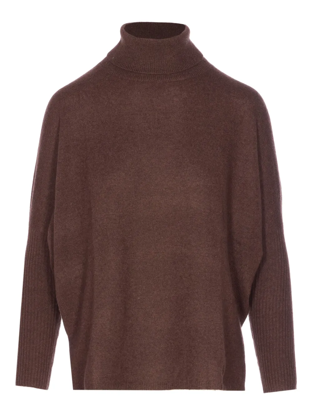 Not Shy roll-neck cashmere sweater | Brown | Image 1