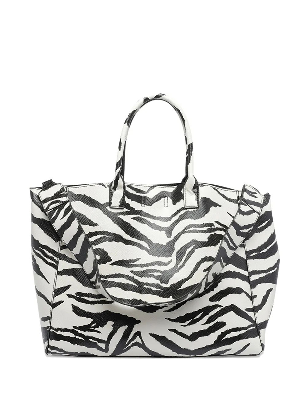 Essentiel Antwerp zebra-print tote bag | Black | Image 1