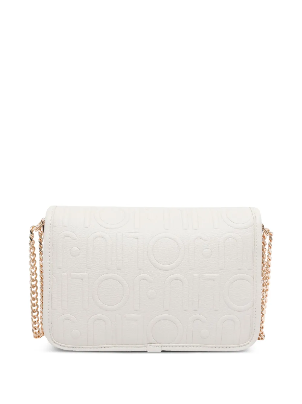 Liu •jo Logo-embossed Chain Cross Body Bag In White