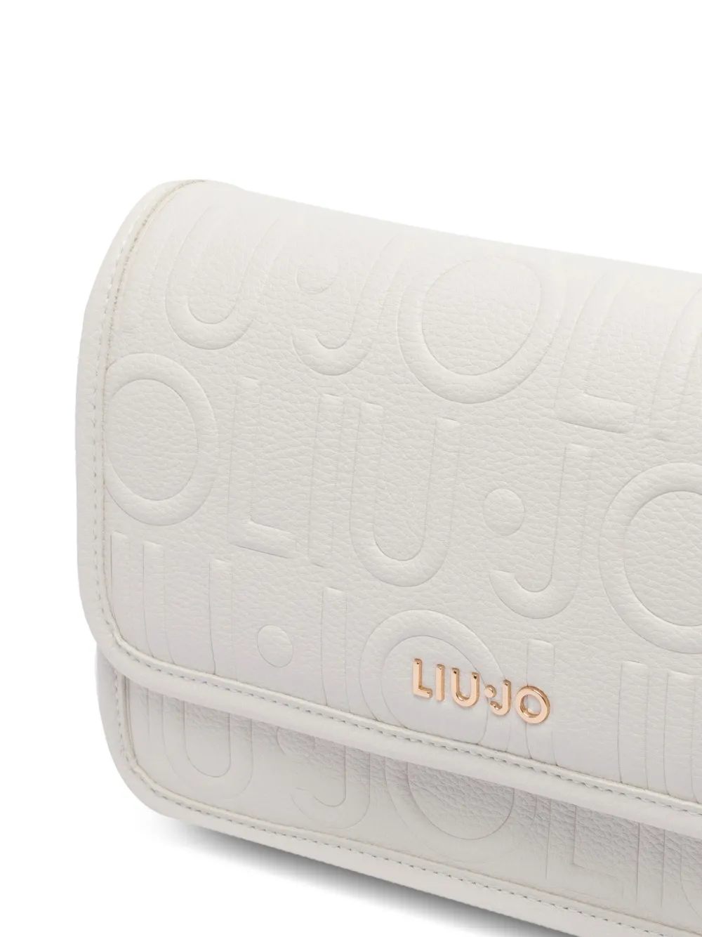 Liu •jo Logo-embossed Chain Cross Body Bag In White