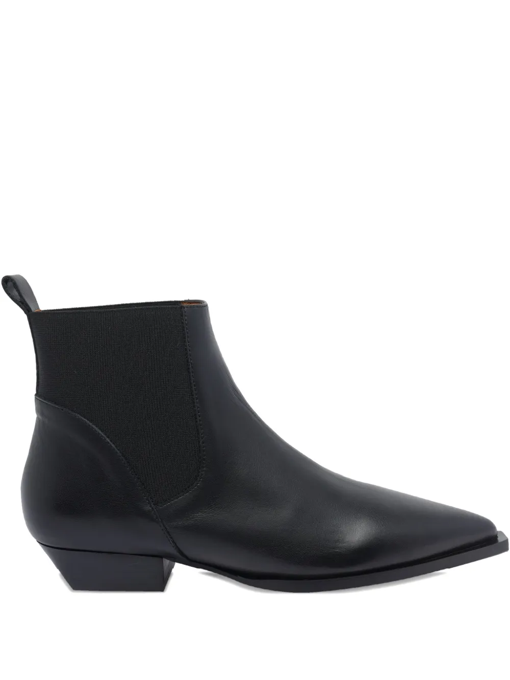 ANGEL ALARCON pointed-toe elastic-sided boots | Black | Image 1