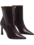 ANGEL ALARCON 95mm pointed-toe boots - Red