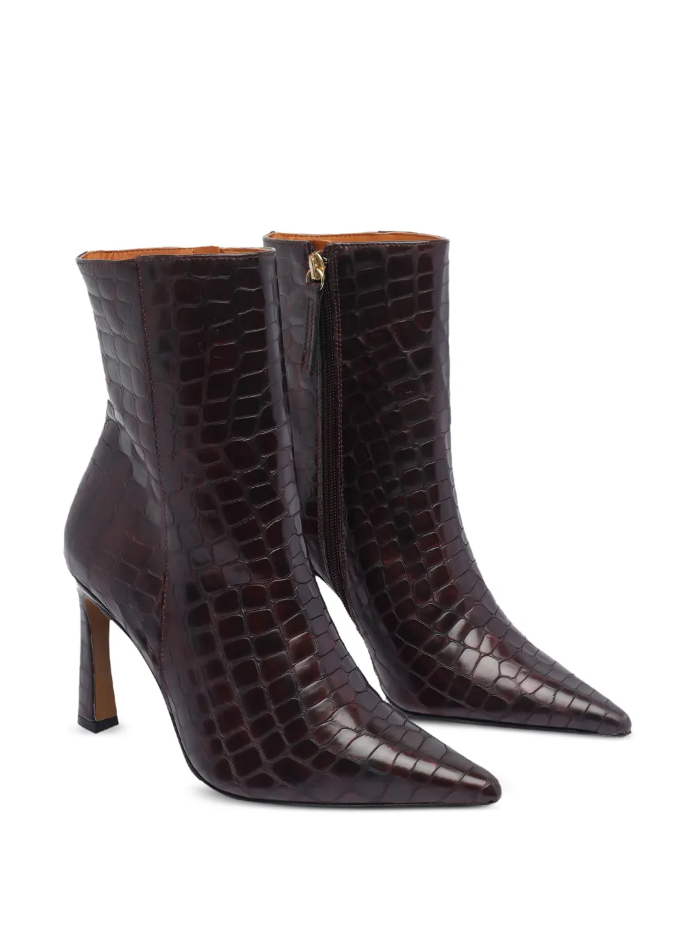 ANGEL ALARCON 95mm pointed-toe boots Red