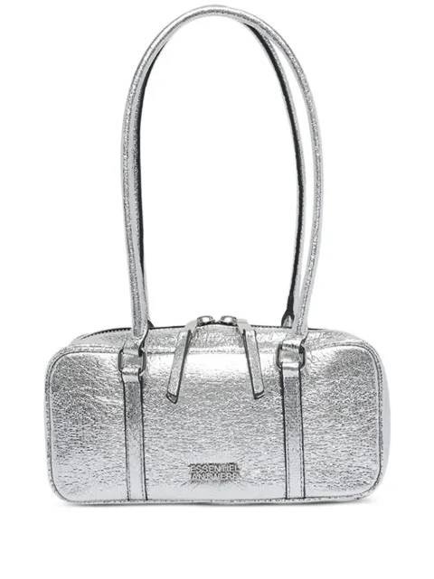 Essentiel Antwerp zip-top metallic shoulder bag