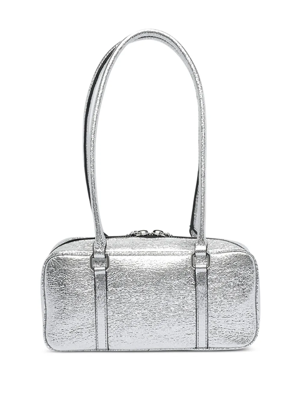 Essentiel Antwerp zip-top metallic shoulder bag - Grijs