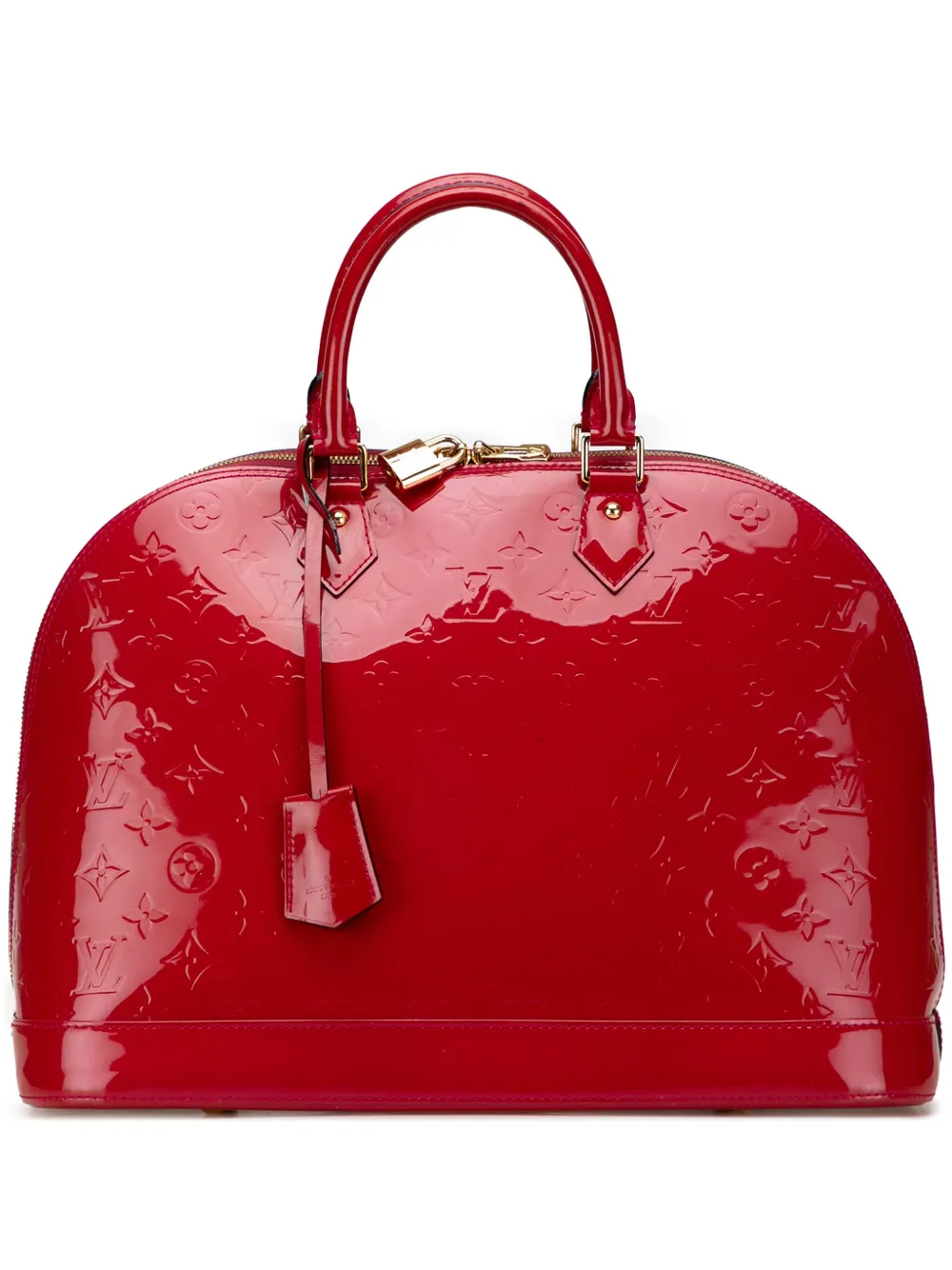 Louis Vuitton Pre-Owned 2012 モノグラム ヴェルニ アルマ GM ハンドバッグ - レッド Louis Vuitton Pre-Owned 2012 モノグラム ヴェルニ アルマ GM ハンドバッグ - レッド