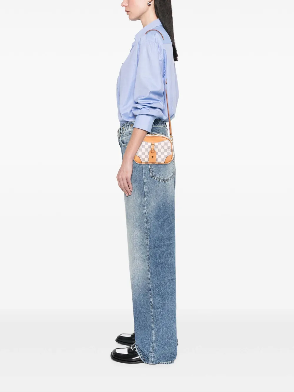 Louis Vuitton Pre-Owned 2020 Damier Azur Mini Deauville crossbody bag | Pre-Owned | Image 2