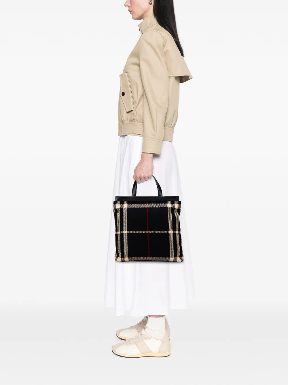 Burberry Pre-Owned 2000-2017 Exploded Check Wool tote bag | Pre-Owned | Image 2