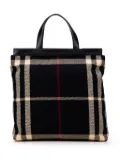 Burberry Pre-Owned 2000-2017 Exploded Check Wool tote bag - Black