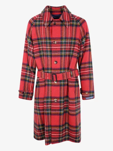Polo Ralph Lauren plaid-check belted coat