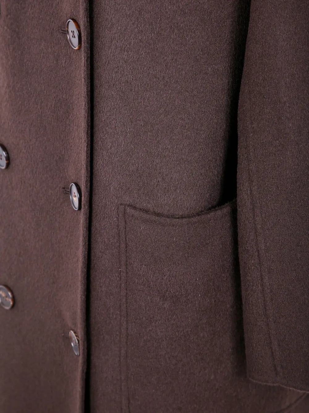 Filippa K Double-breasted Wool Coat In Brown