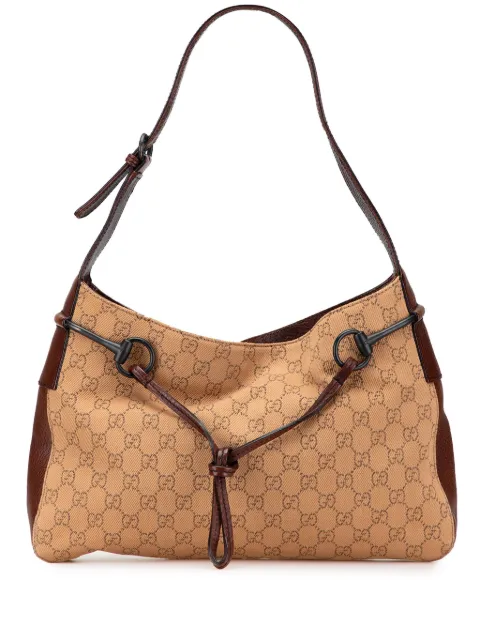 Gucci Pre-Owned 2000-2015 GG Denim Horsebit shoulder bag