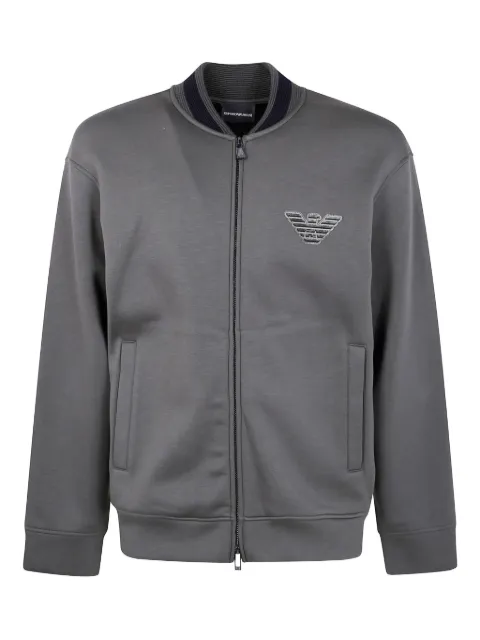 Emporio Armani eagle-appliqué bomber jacket