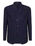 Emporio Armani textured wool jacket - Blue