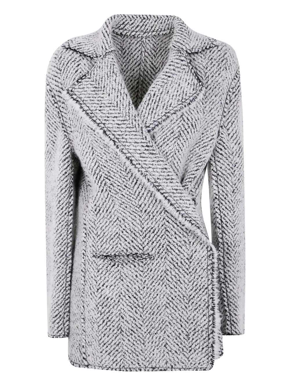 Alberta Ferretti herringbone-pattern jacket | Neutrals | Image 1