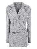 Alberta Ferretti herringbone-pattern jacket - Neutrals