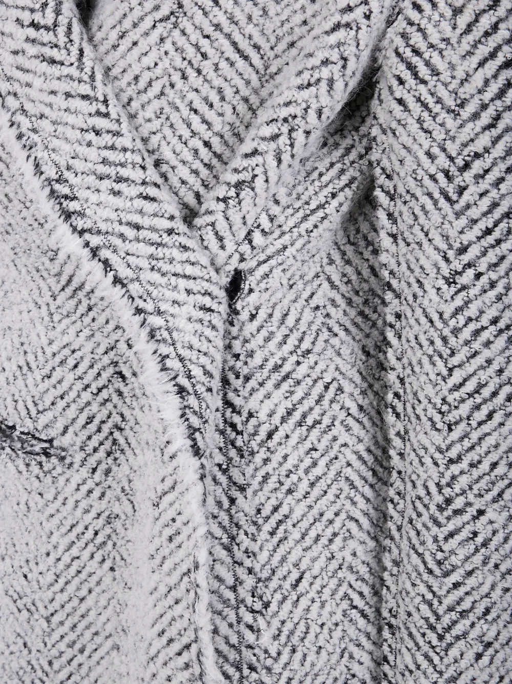 Alberta Ferretti Herringbone Patterned Long Sleeve Jacket In Multi