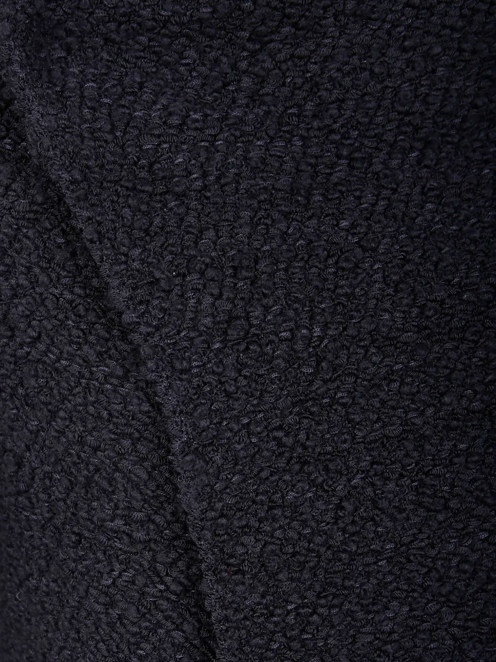 Alberta Ferretti Asymmetric Wool Blend Jacket With High Neck In Black