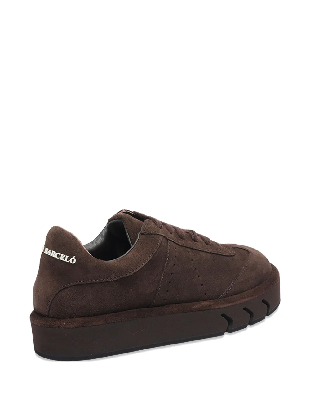 Paloma Barceló round-toe platform sneakers Brown