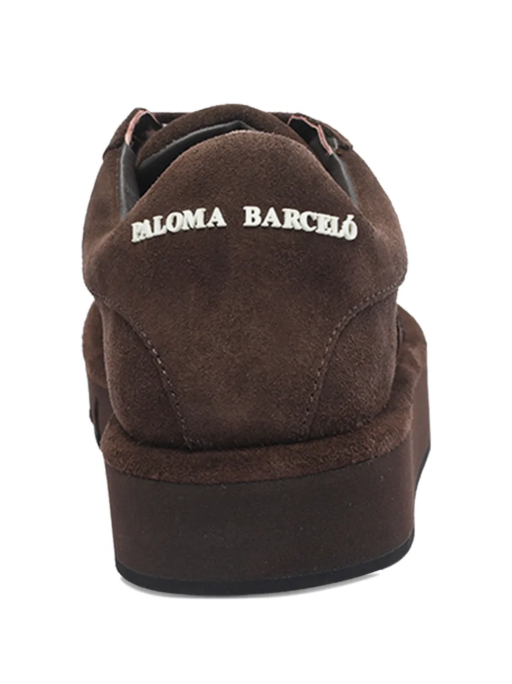 Paloma Barceló round-toe platform sneakers Brown